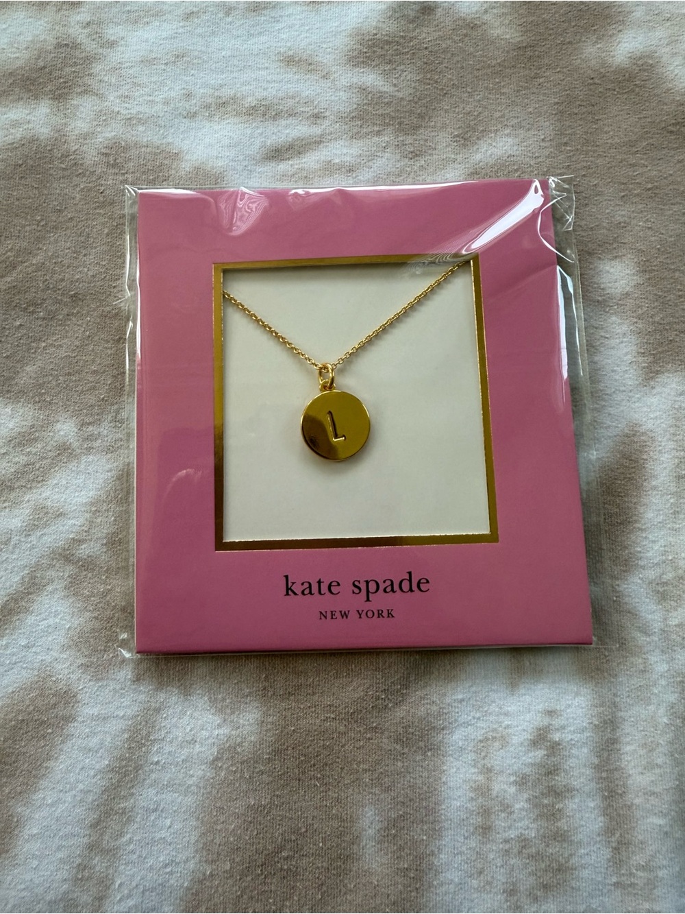 BNWT Kate Spade Gold Initial 'L' Pendant Necklace